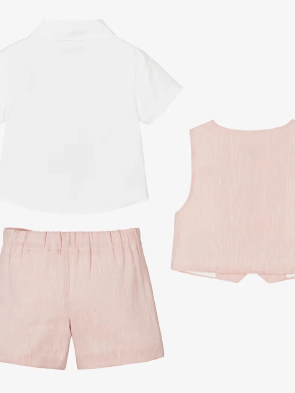 Beatrice & George Boys Pink Waistcoat & Shorts Suit ( Size: 3T)